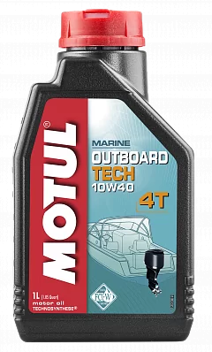 Моторное масло Outboard Tech 4T 10W40 1л MOTUL 106397